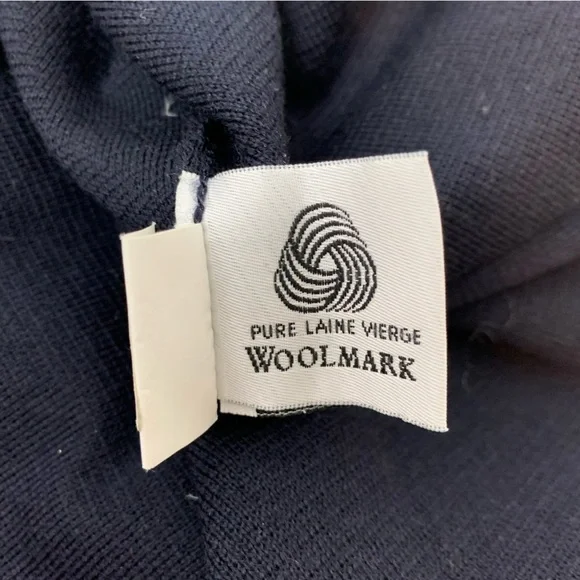 Saint James Cardigan Wool Blue France Sz 12 Metal Clasps Nautical Old Money - Picture 9 of 12